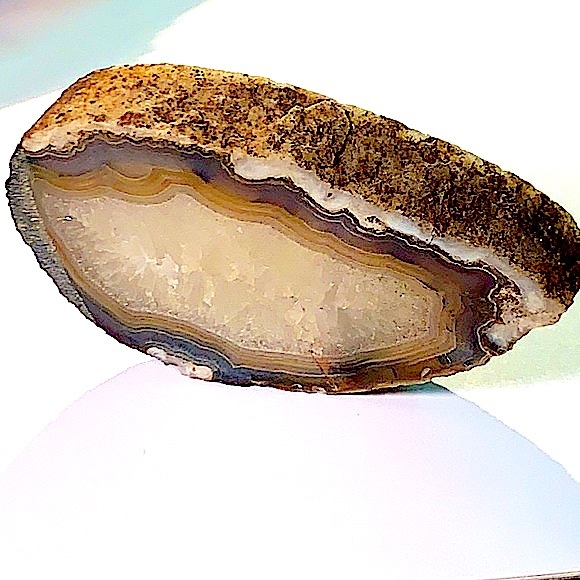 AGATE CRYSTAL SLAB DRUZY BANDED - Picture 3 of 10